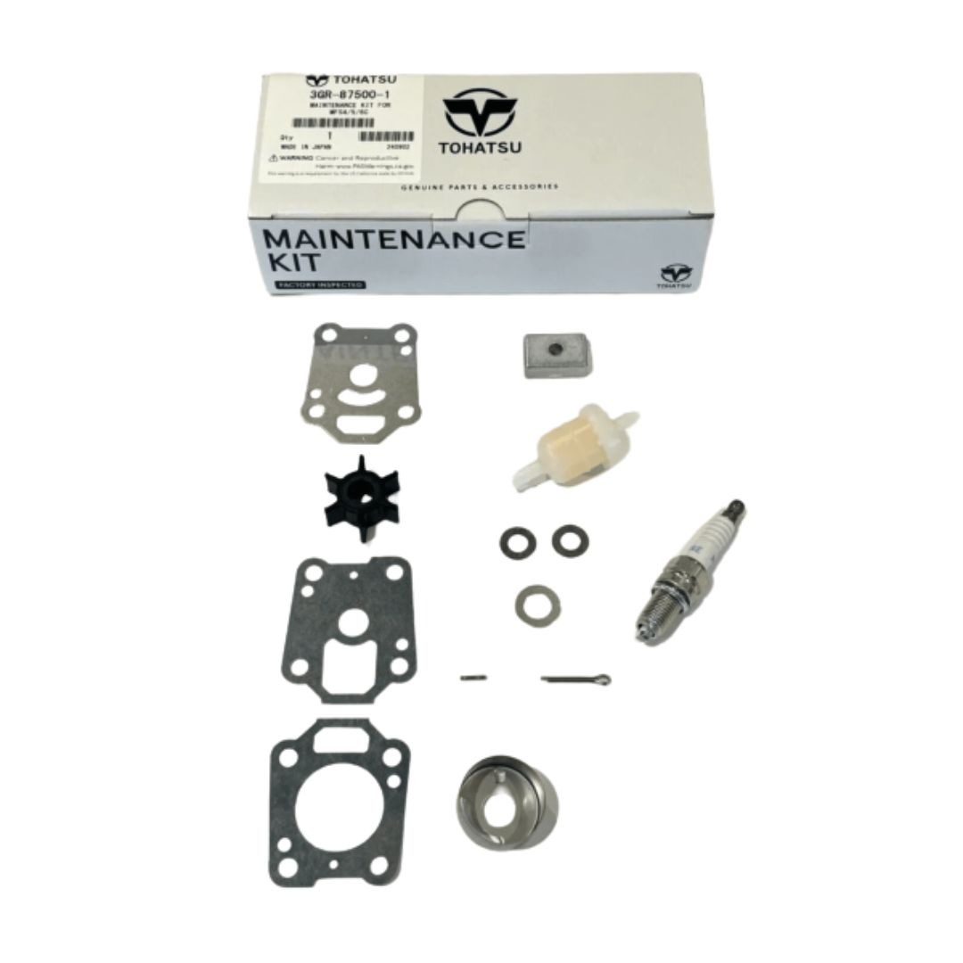 Genuine Tohatsu 4HP 5HP 6HP Outboard Four Stroke Maintenance Service Kit. P/N: 3GR-87500