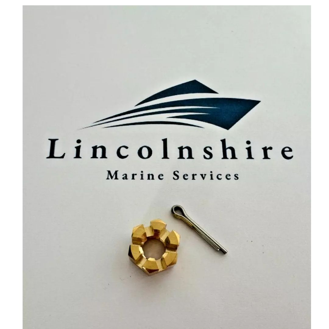 Honda 9.9HP 15HP Propeller Nut & Pin BF9.9A BF15A. P/N: 951503-0318 & 369-64121-0