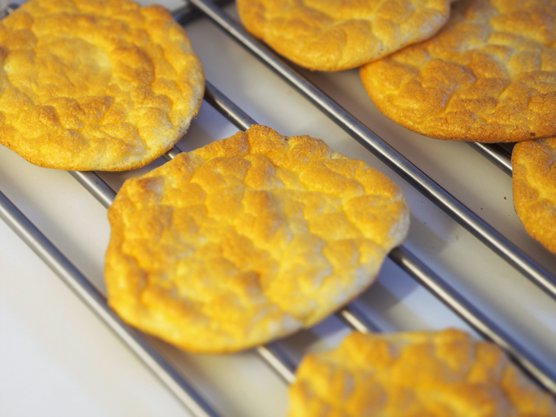 Lavkarbo cloud bread, ferdig stekte og klar til å nytes