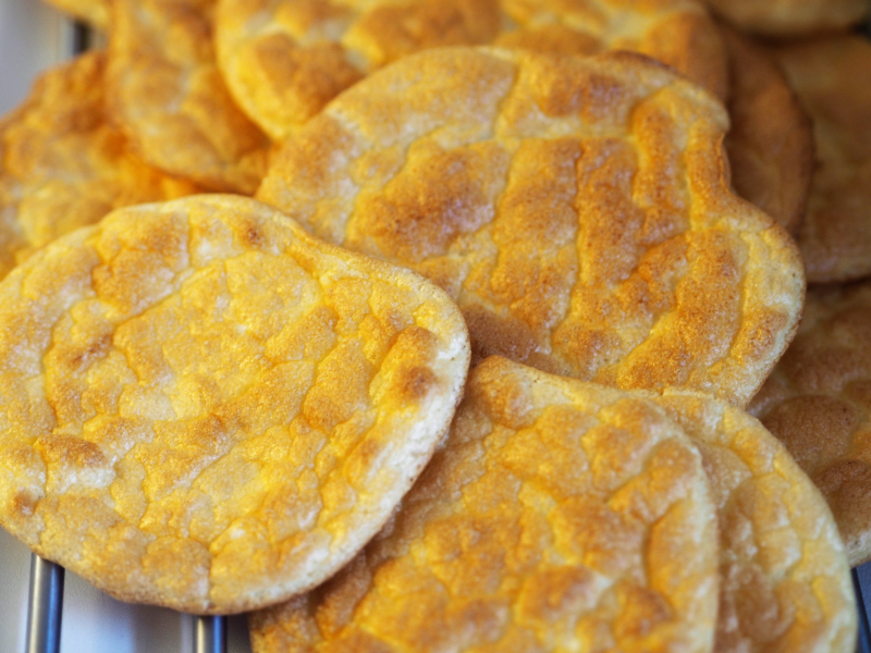 Cloud bread, ferdig stekte og klar til å nytes