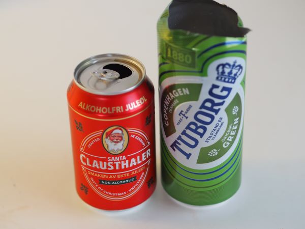 Øl til bruk i kylling på boks. Med eller uten alkohol er det samme.