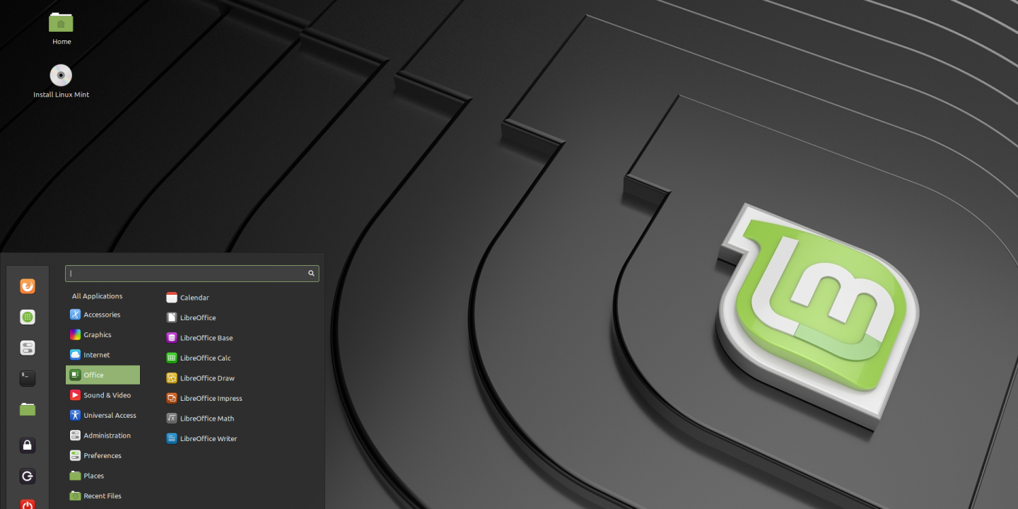 Skärmbild på Linux Mint Cinnamon