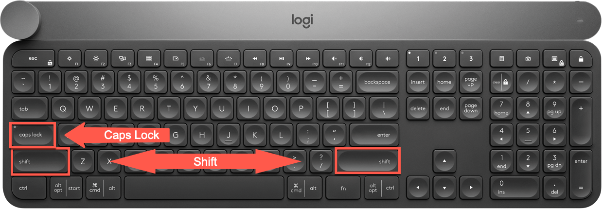 Caps Lock vs. Shift | lindasdatorskola.se