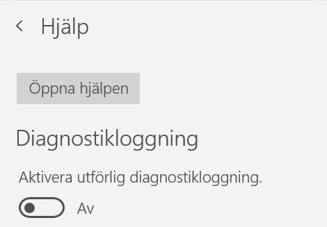 Dialogrutan hjälp i appen E-post