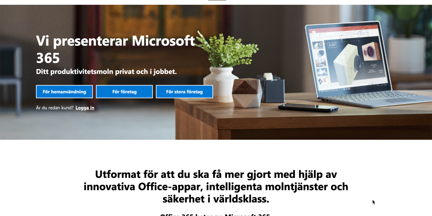 Office 365 blev Microsoft 365
