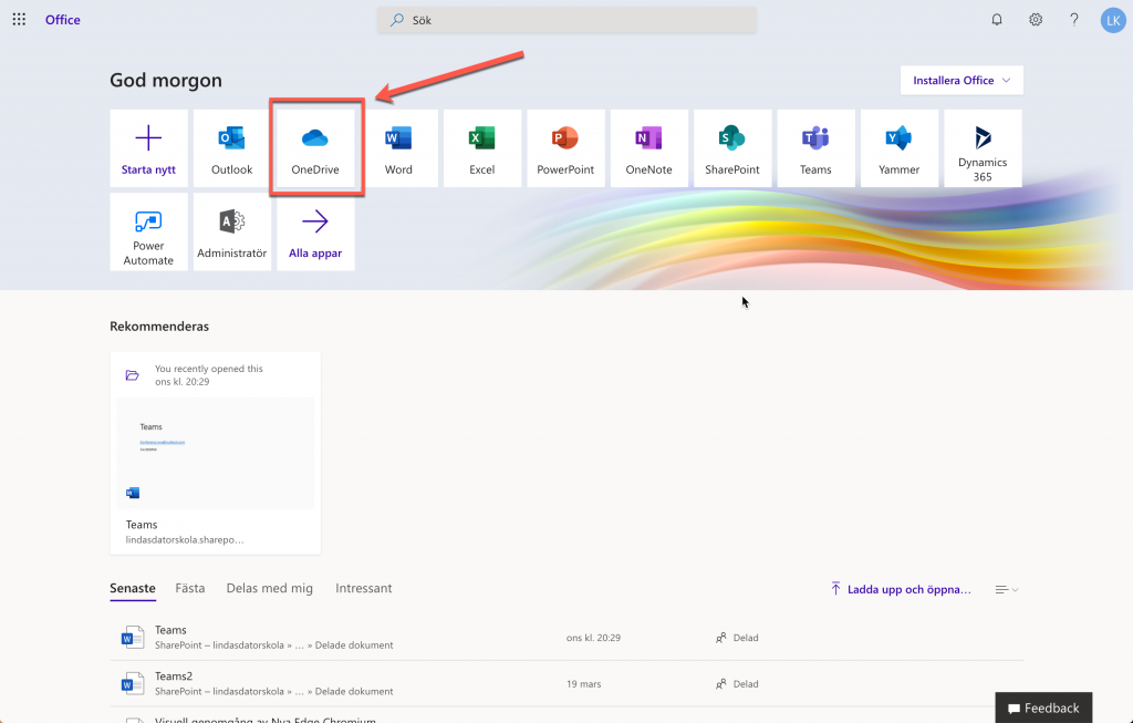 Din Office 365 portal