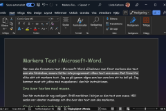 Markera text i Microsoft Word