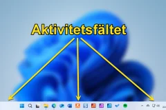 Anpassa Aktivitetsfältet i Windows 11.