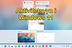 Aktivitetsvyn i Windows 11