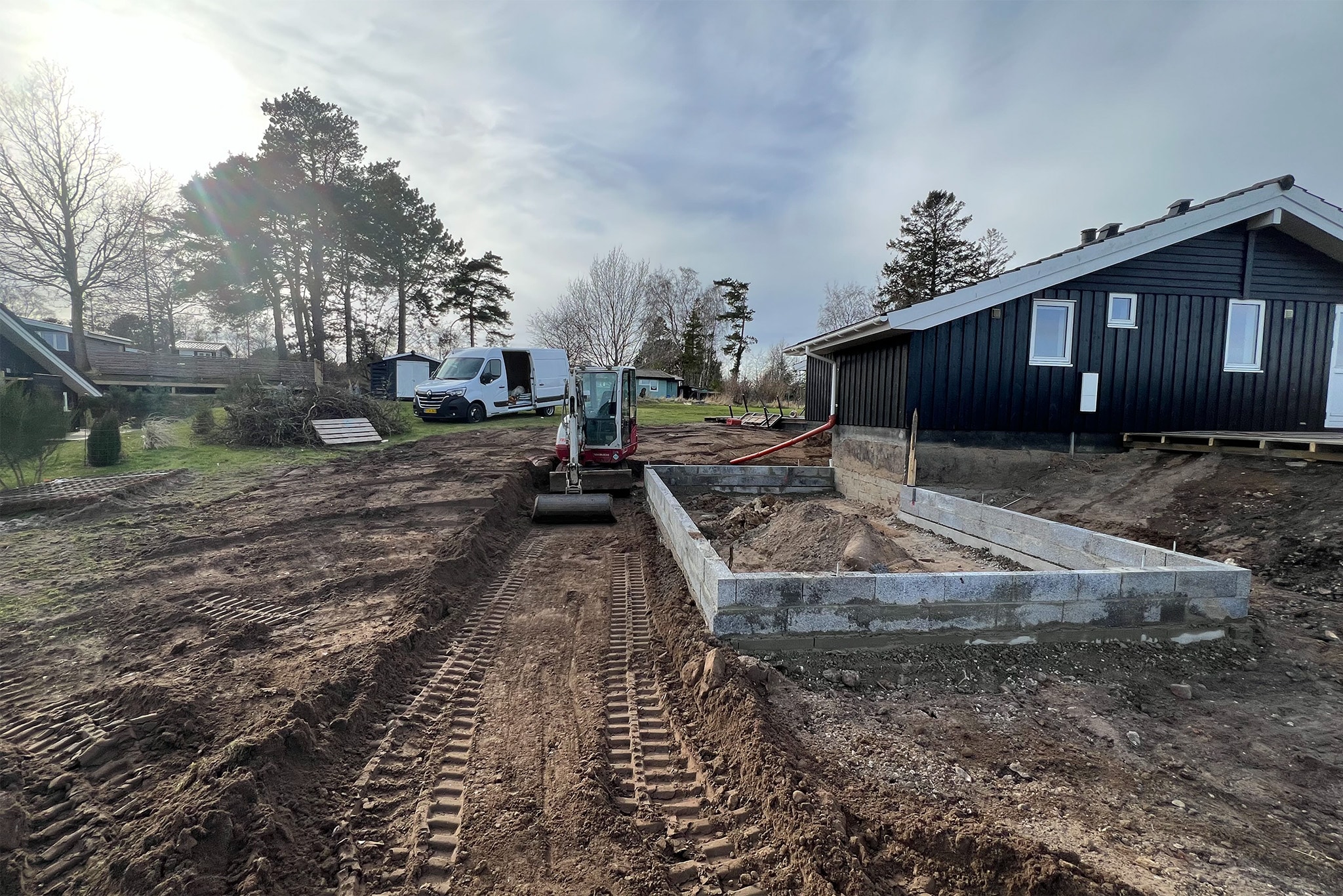 støbning af fundament