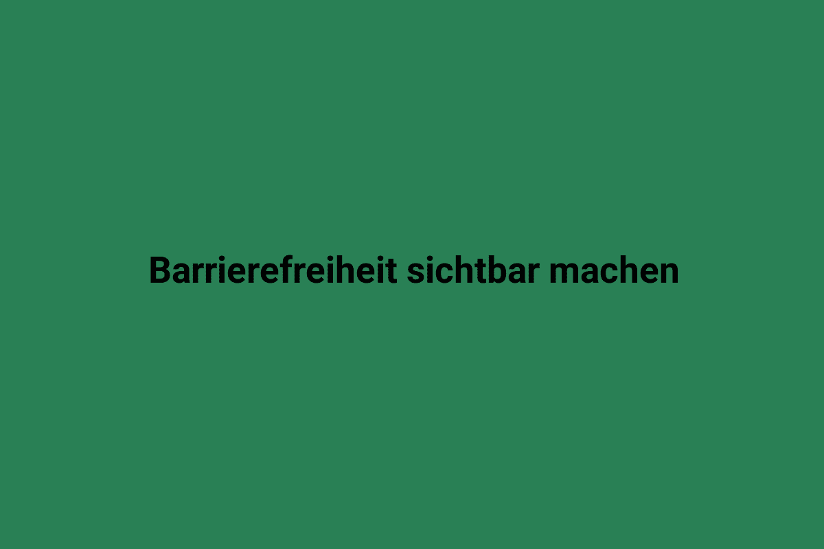 Barrierefreiheit sichtbar machen, Lindweiler, inklusive Weggestaltung, behindertengerechte Infrastruktur, barrierefreier Zugang, barrierefreies Umfeld, barrierefreier Service.