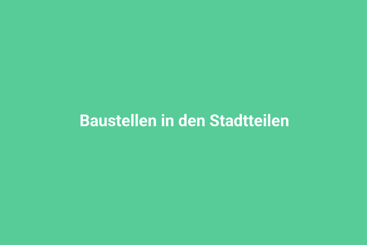Moderne Baustellen in den Stadtteilen Lindweiler, mit Baufahrzeugen und Arbeitern, die an neuen Wohn- und Infrastrukturprojekten arbeiten.
