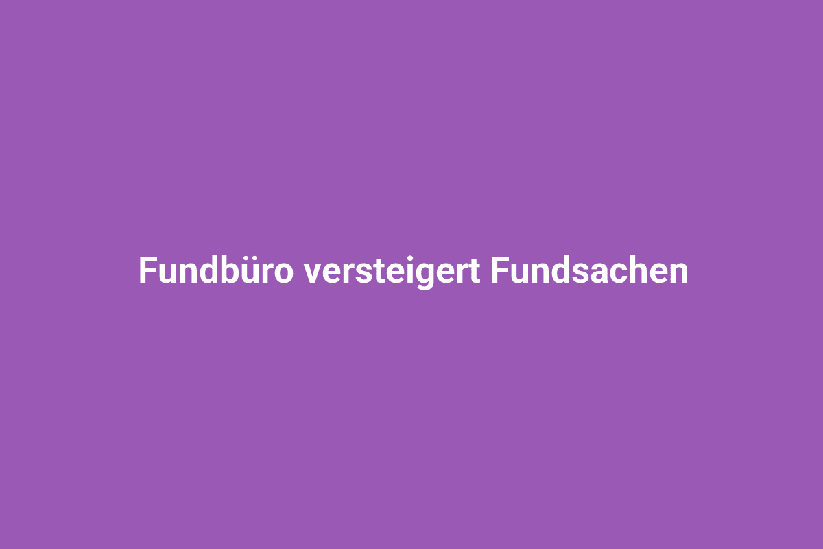 Alt: Abbildung eines modernen Fundbüros im Lindweiler Ortsteil in Deutschland, das Fundgegenstände sicher verwahrt.