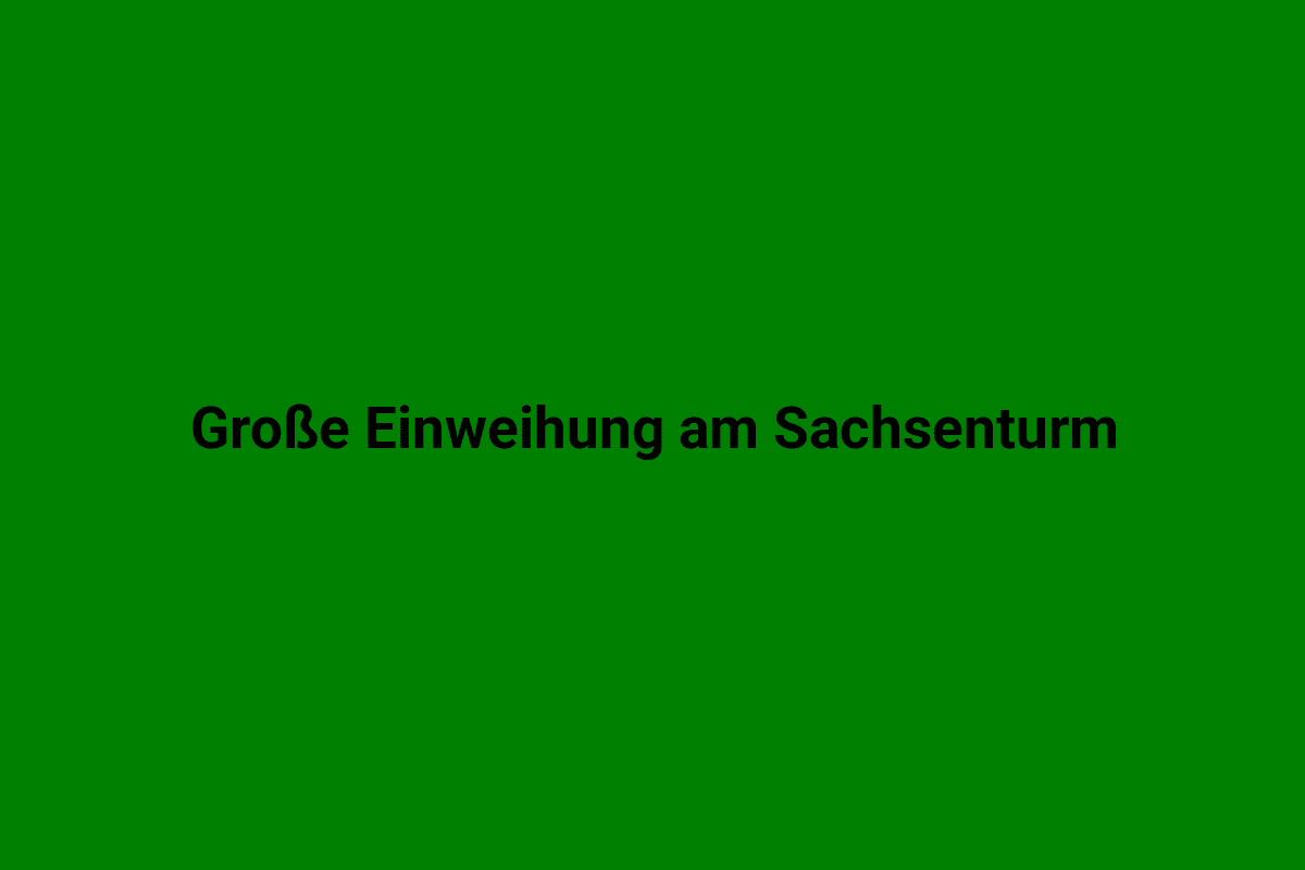 Historische Einweihung am Sachsenturm in Lindweiler, Feierlichkeiten und Festlichkeiten an einem besonderen Tag.