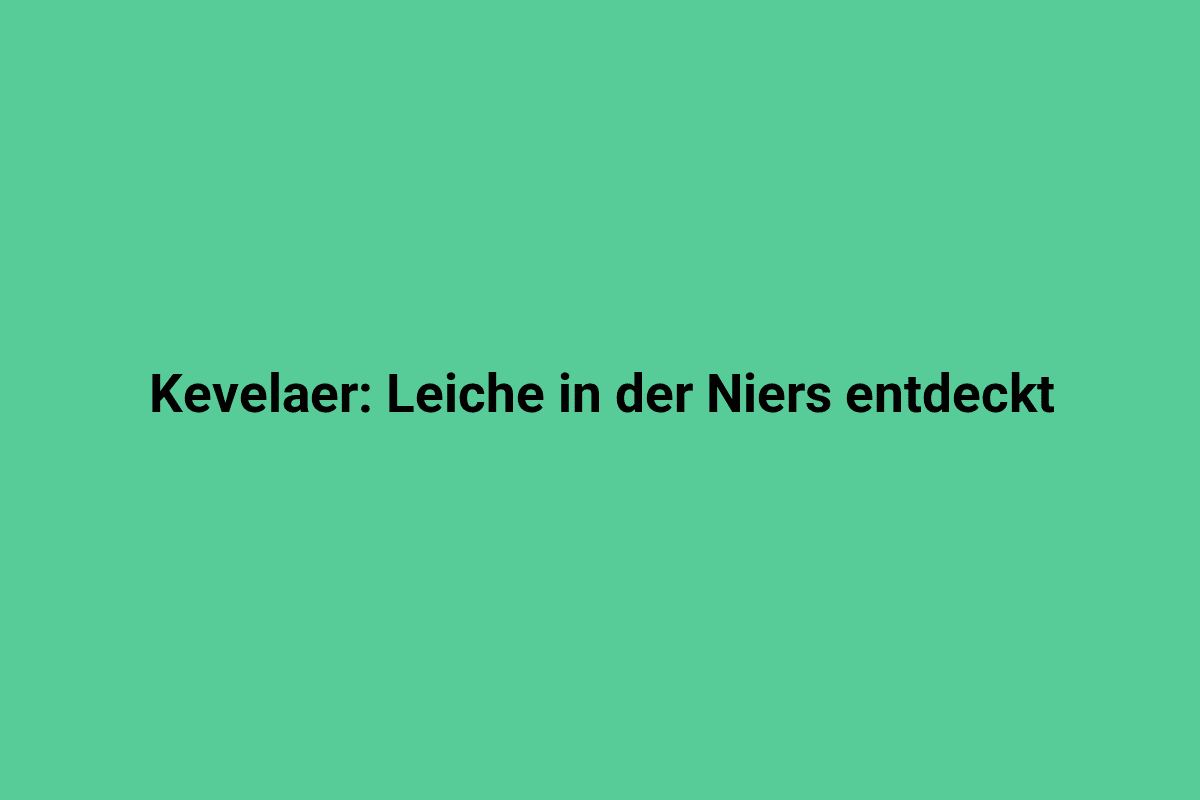 Alttag: Archäologische Funde eines Skeletts bei der Leichenentdeckung in der Niers, Kevelaer, Deutschland.