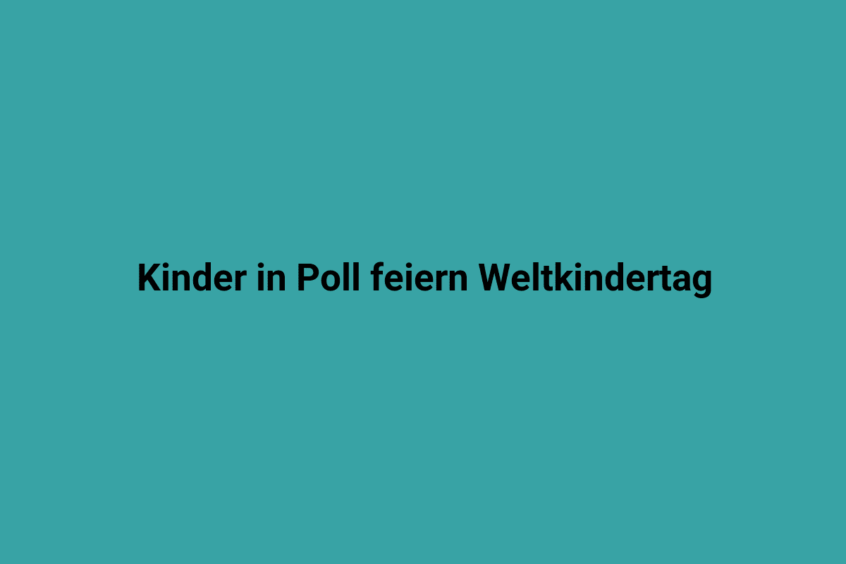 Kinder feiern Weltkindertag mit bunten Aktivitäten im Lindweiler Park.