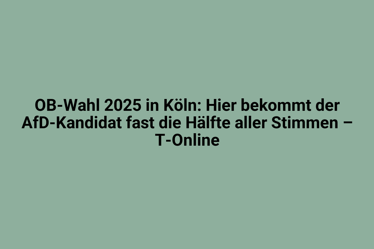 Innovatives Wahllokal in Köln für die OB-Wahl 2025, repräsentativ und modern gestaltet.