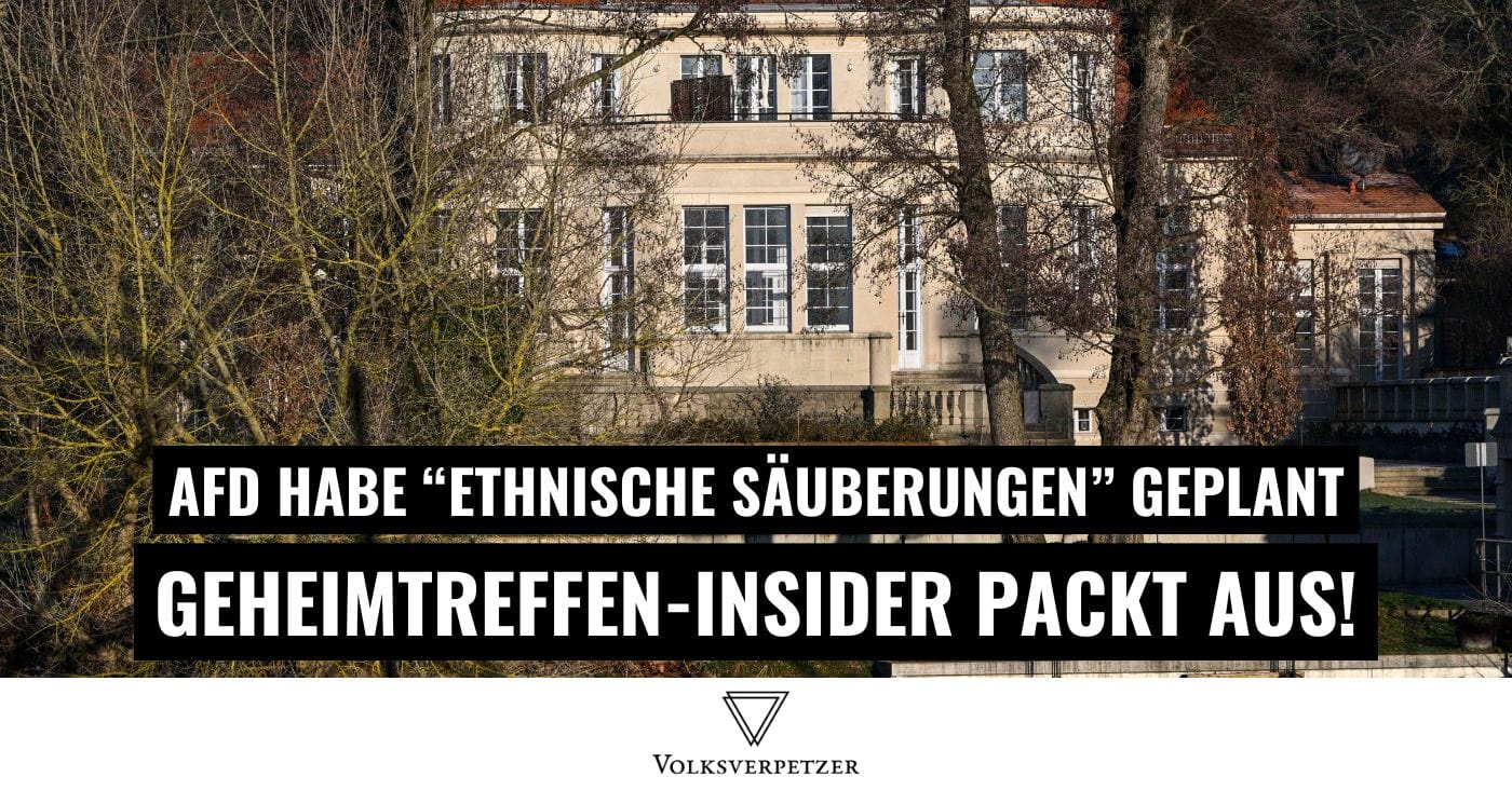 AFD-Ethnische Säuberungen geplant, geheimes Treffen - Insider packt aus, Lindweiler, Deutschland, politische Skandalnachrichten, aktuelle Ereignisse.