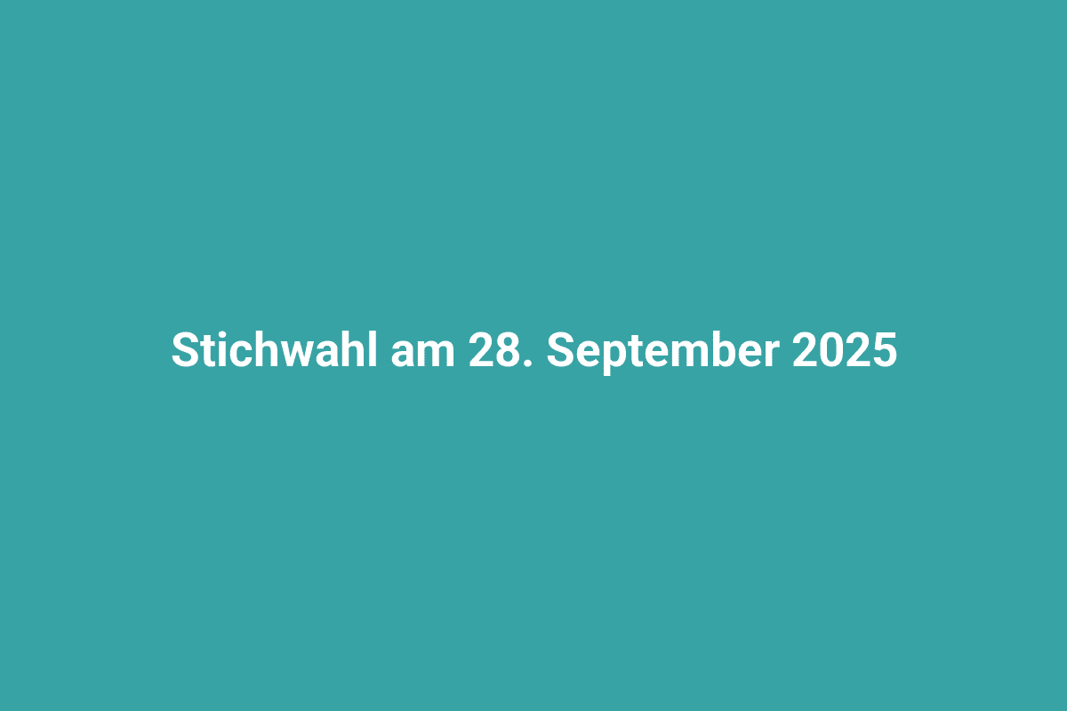 Stichwahl in Lindweiler am 28. September 2025, Wahlurnen, Wahllokale, deutsche Politik.