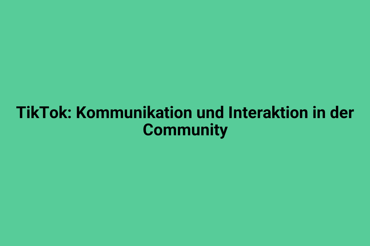 Bunte Illustration zum Thema TikTok Kommunikation und Community, zeigt Smartphone-Icons und soziale Medien Elemente für digitale Interaktion.