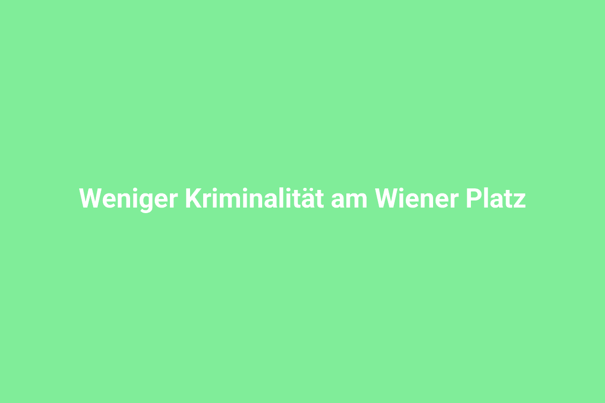 Weniger Kriminalität am Wiener Platz, ruhiger Stadtteil mit weniger Verbrechen, sichere Wohngegend, angenehmes Wohnumfeld in Lindweiler.