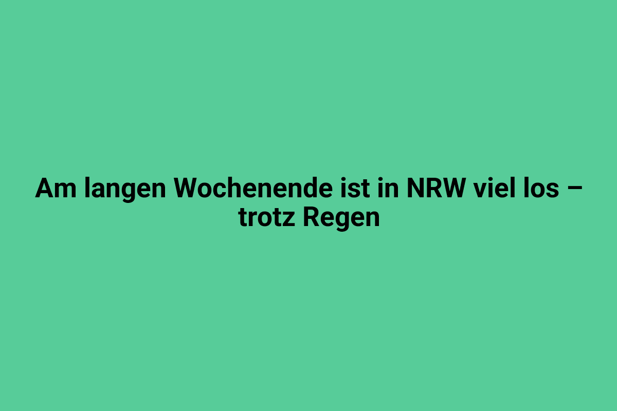 Frühling in Lindweiler, Nordrhein-Westfalen bei Regenwetter.