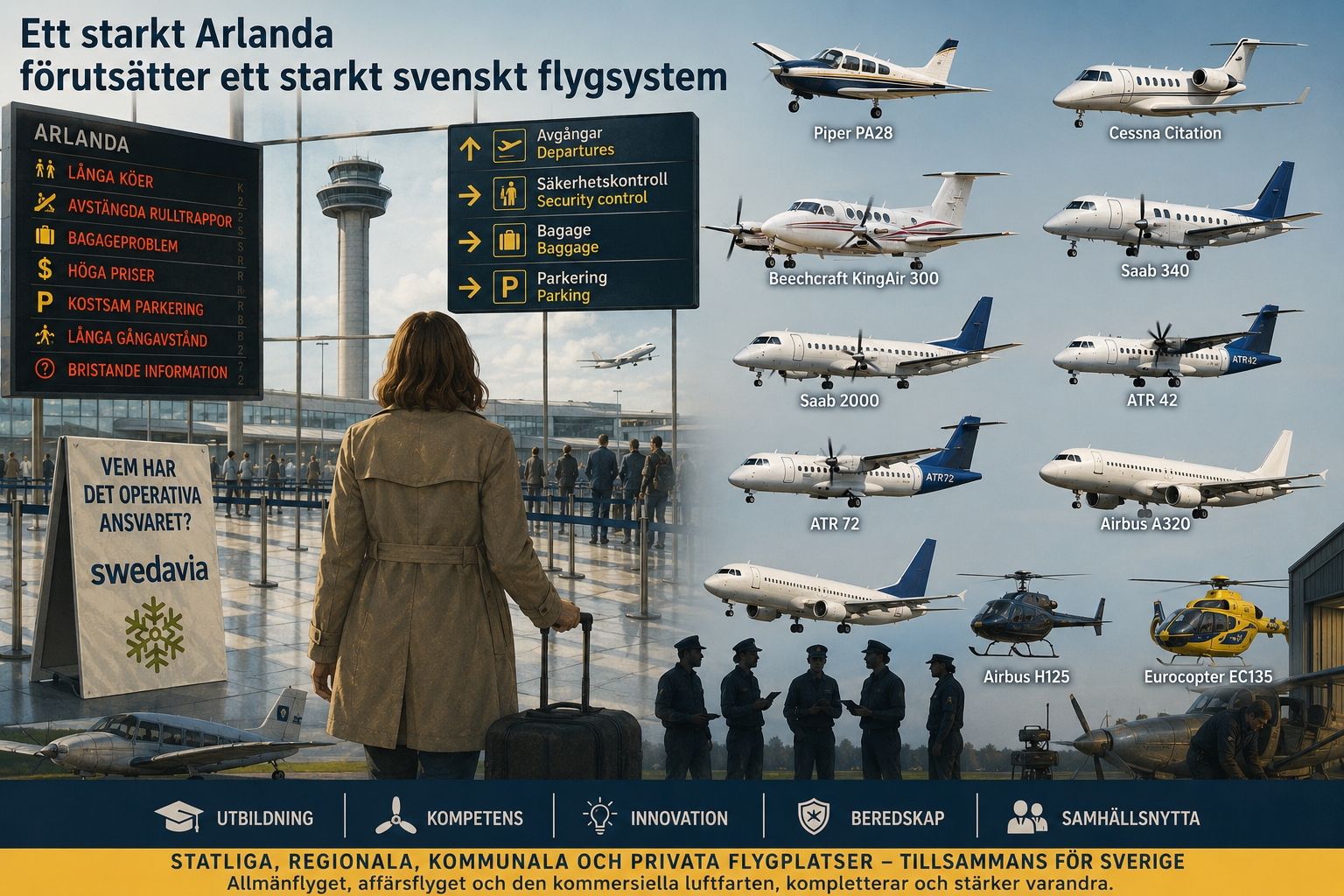 Arlandas konkurrenskraft behöver stärkas – och vi har alla ett ansvar…