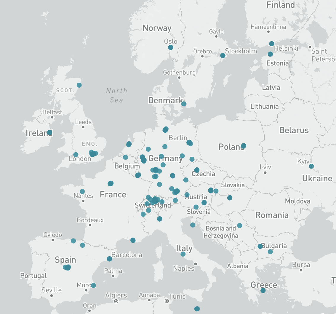 Karte Hotelinvestoren Europa