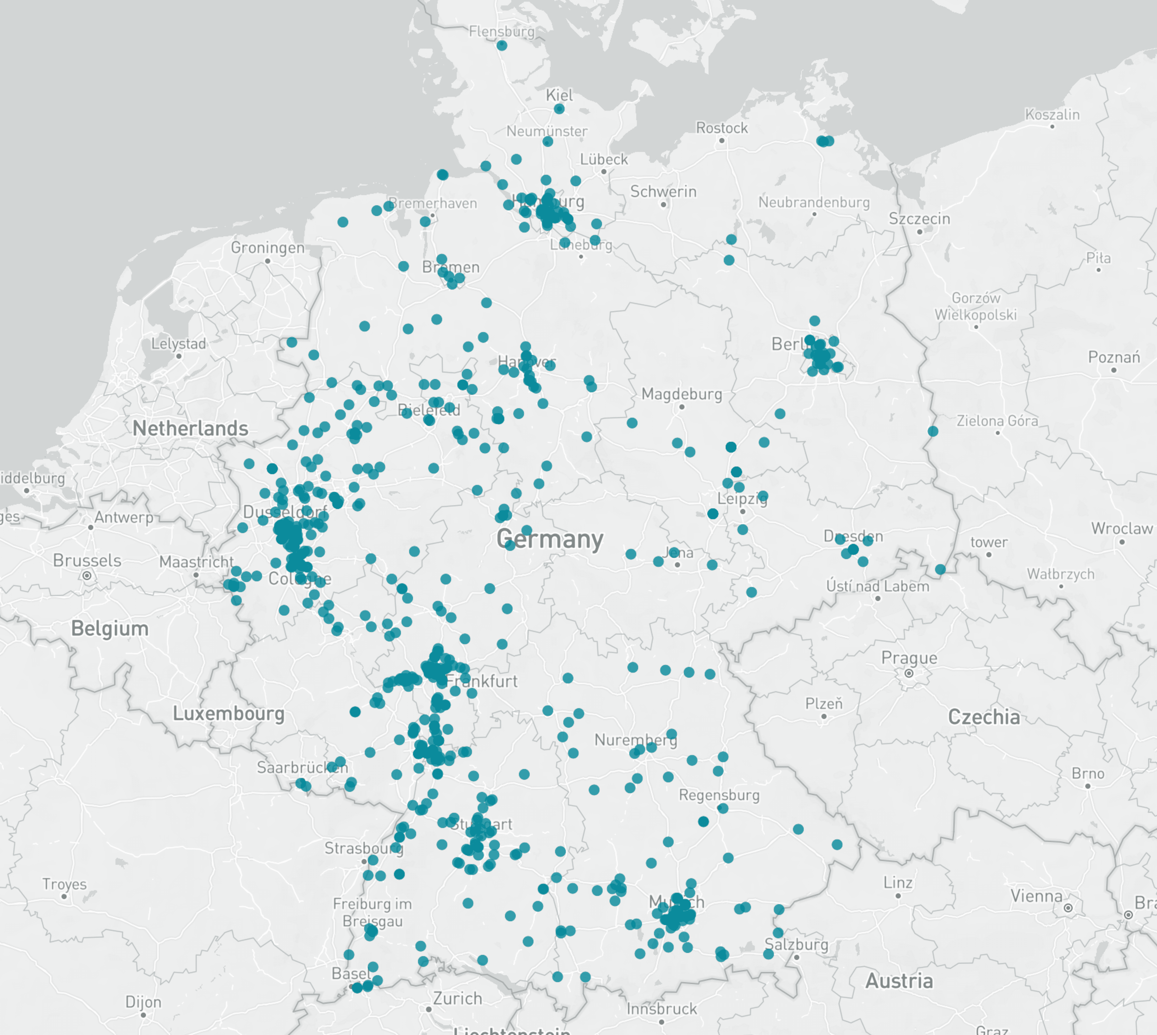 Liste der 600 größten Chemie Unternehmen in Deutschland - Umsätze inkl.