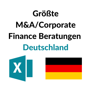 Größte M&A/Corporate Finance Beratungen DE
