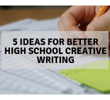 high school creative writing activities