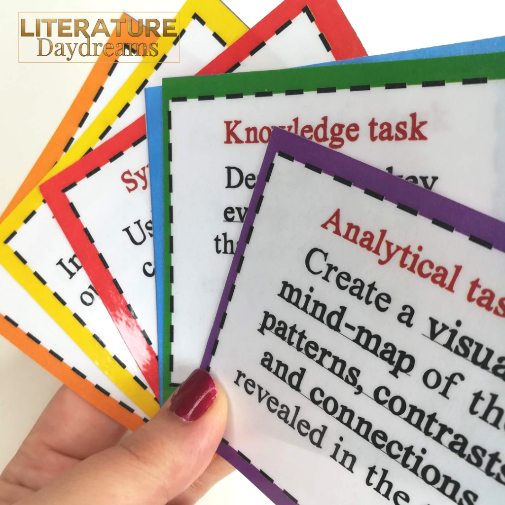 Literature Task Cards Literature Daydreams