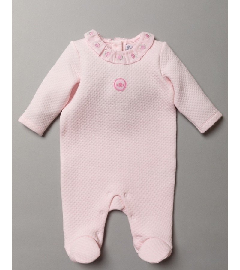 Baby Girls Pink Quilted Sleepsuit – Little'Uns Retail Ltd