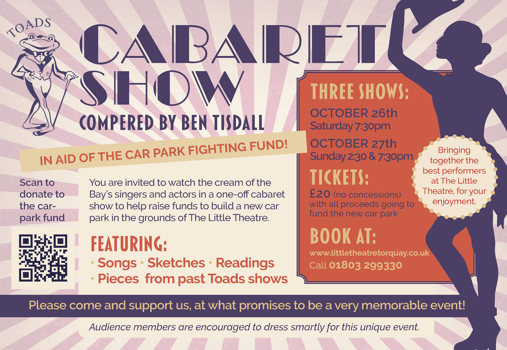 TOADS Cabaret Night Little Theatre Torquay
