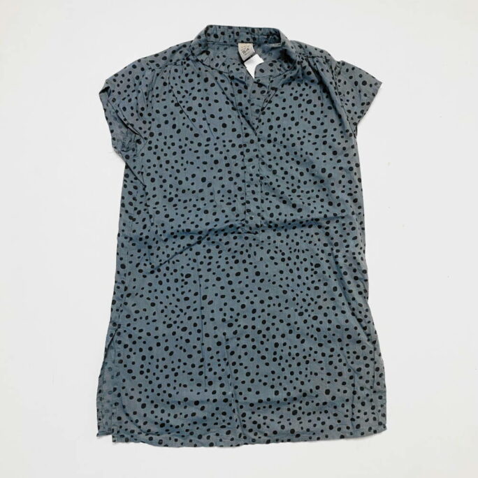 Nucleo 110: Kleedje dots donker grijs