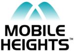 Mobile Heights logga, ett blågrönt stilistiskt M, med svart text under