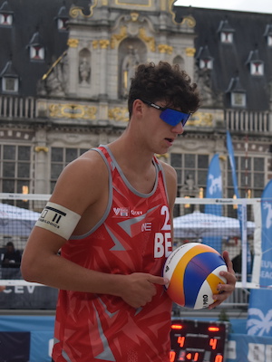 Kyan Vercauteren in actie tijdens Leuven Beach 2023