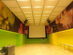 The showroom at the e science lab building. Foto: Lars Rudolph