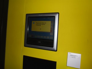 Control of futures for the showroom at the e science lab building. Foto: Lars Rudolph