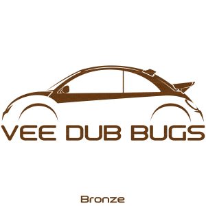 Vee Dub Bugs Window Sticker - Bronze