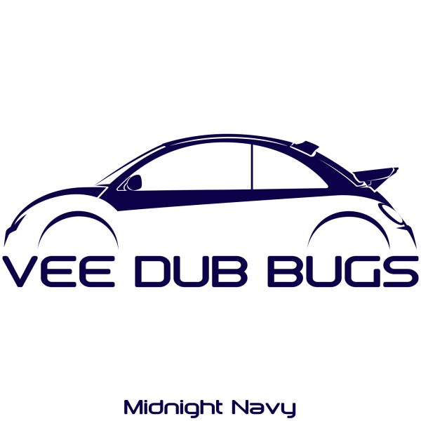 Vee Dub Bugs Window Sticker - Midnight Blue