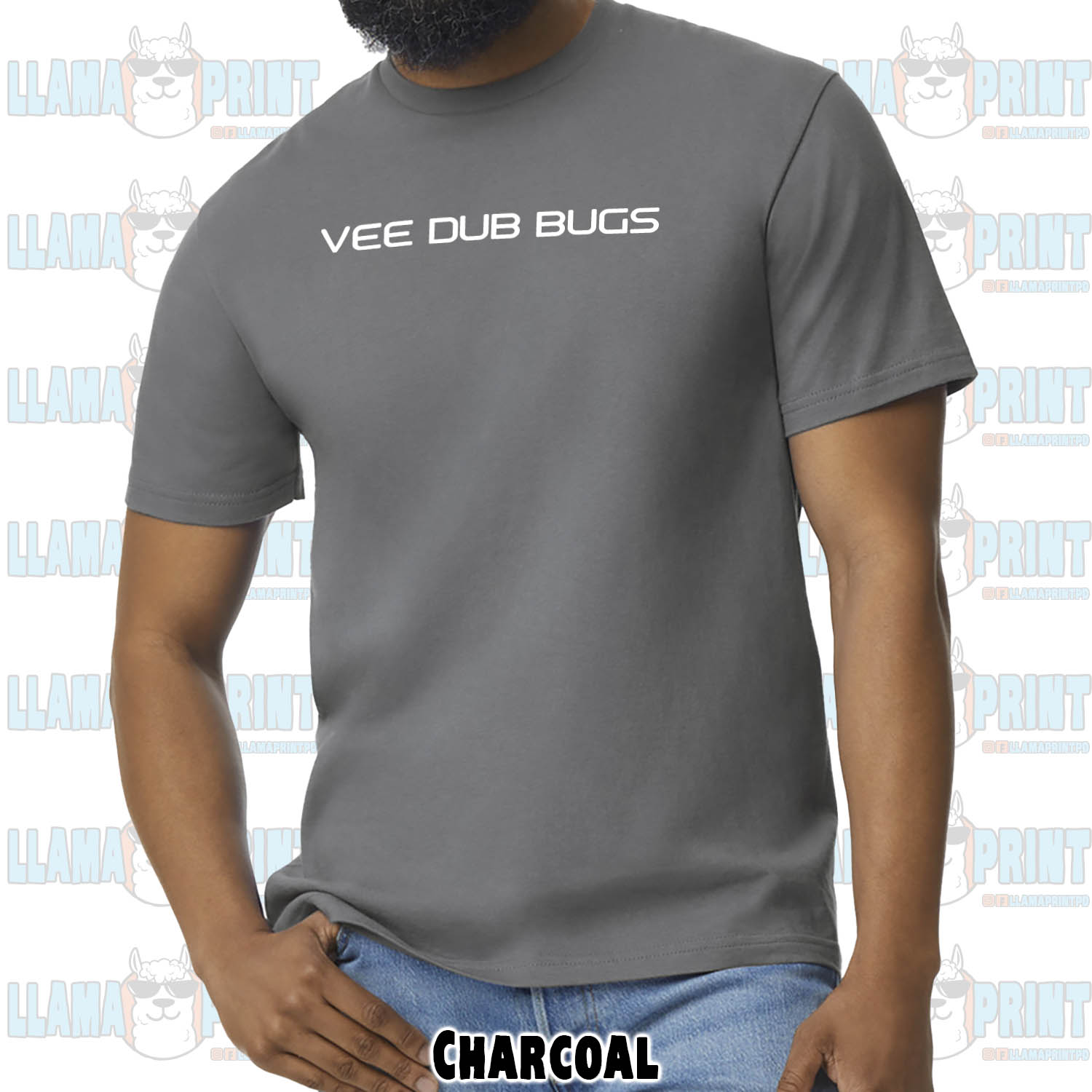 Vee Dub Bugs Text Logo Tee - Image 5