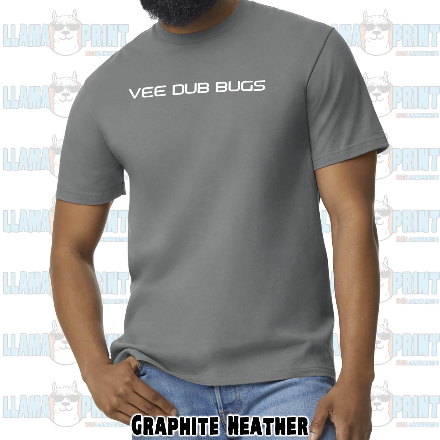 Vee Dub Bugs Text Logo Tee - Image 7