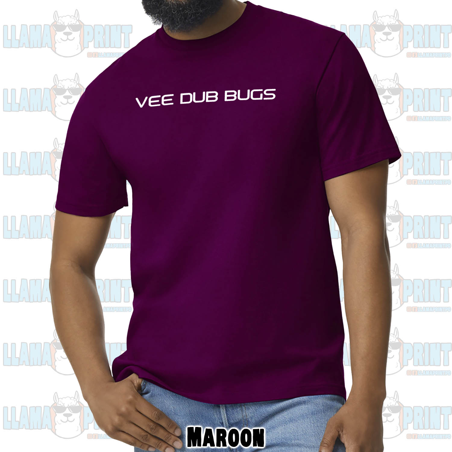 Vee Dub Bugs Text Logo Tee - Image 12