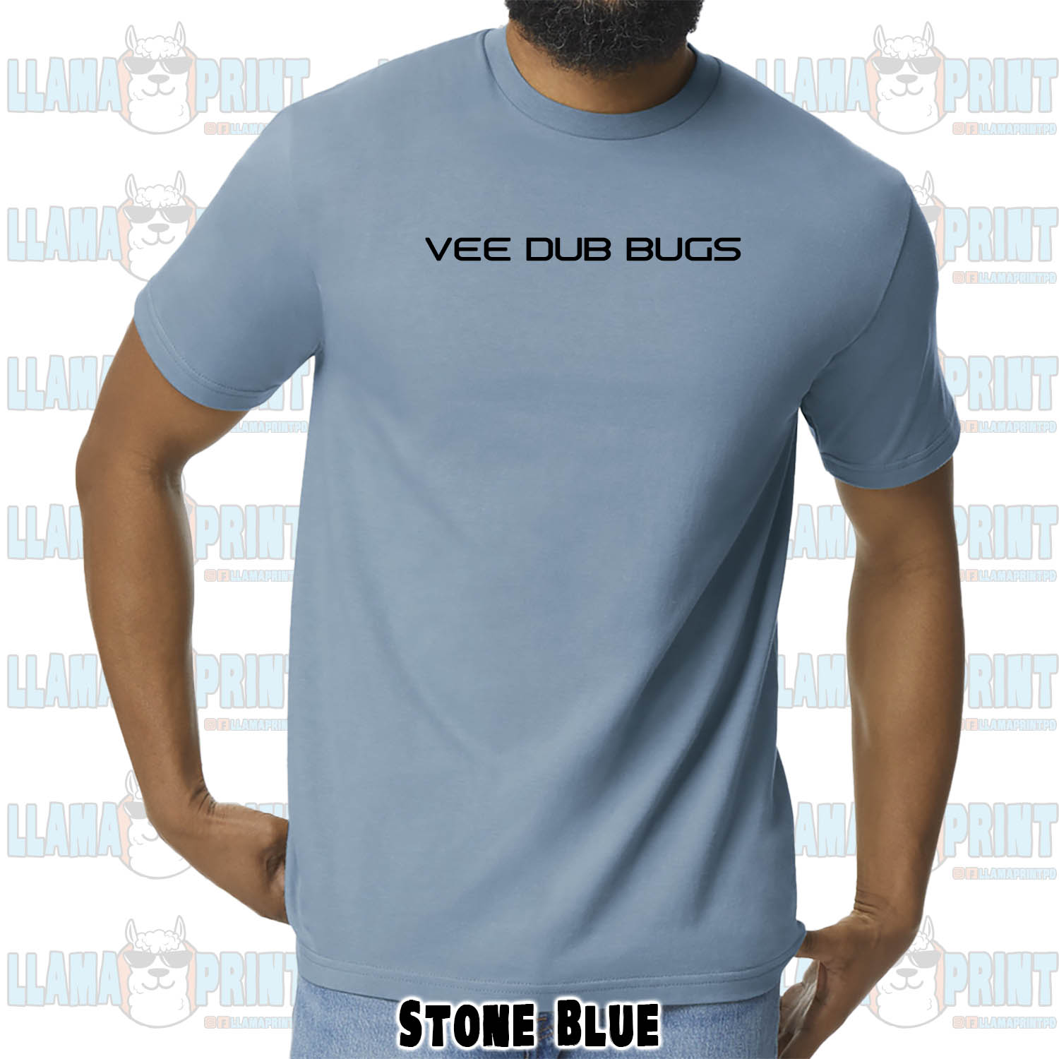 Vee Dub Bugs Text Logo Tee - Image 20