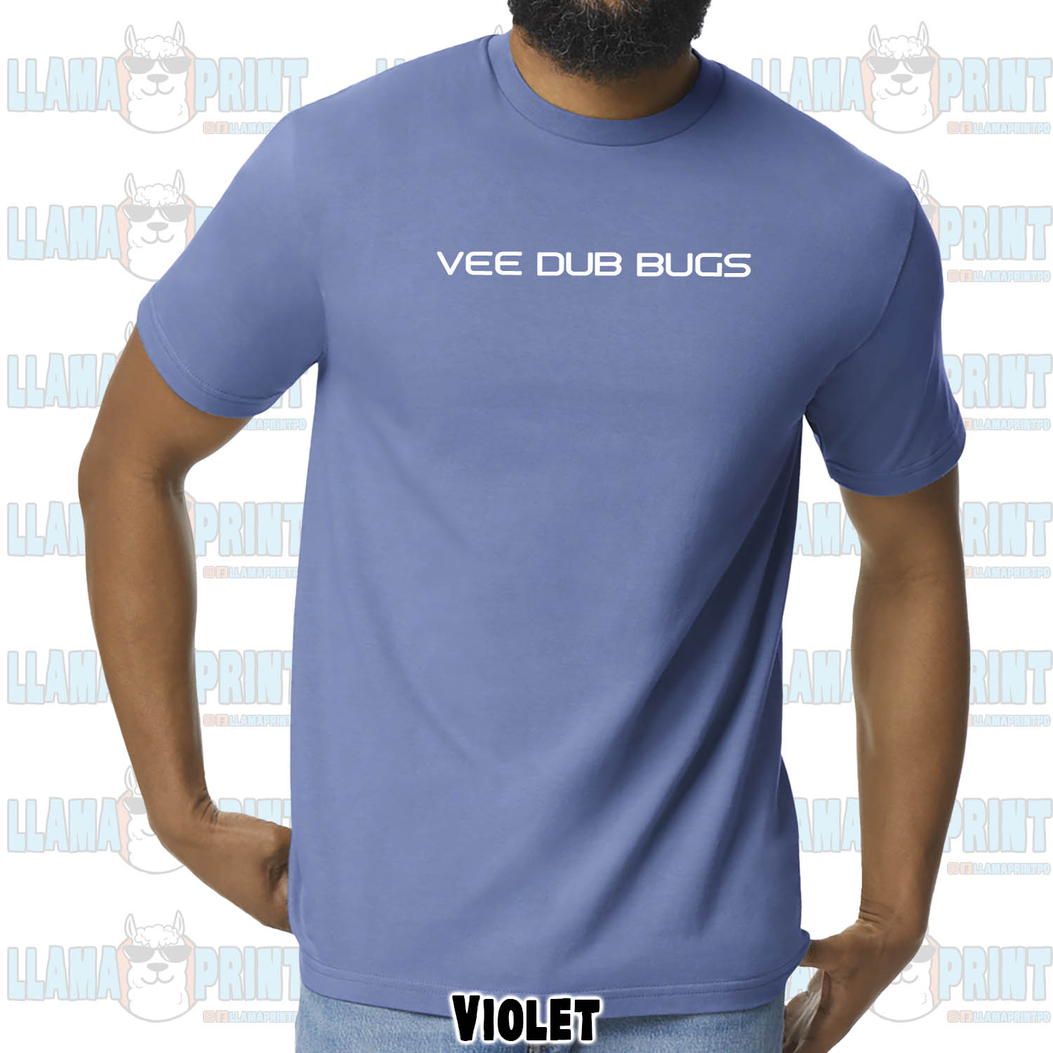 Vee Dub Bugs Text Logo Tee - Image 21