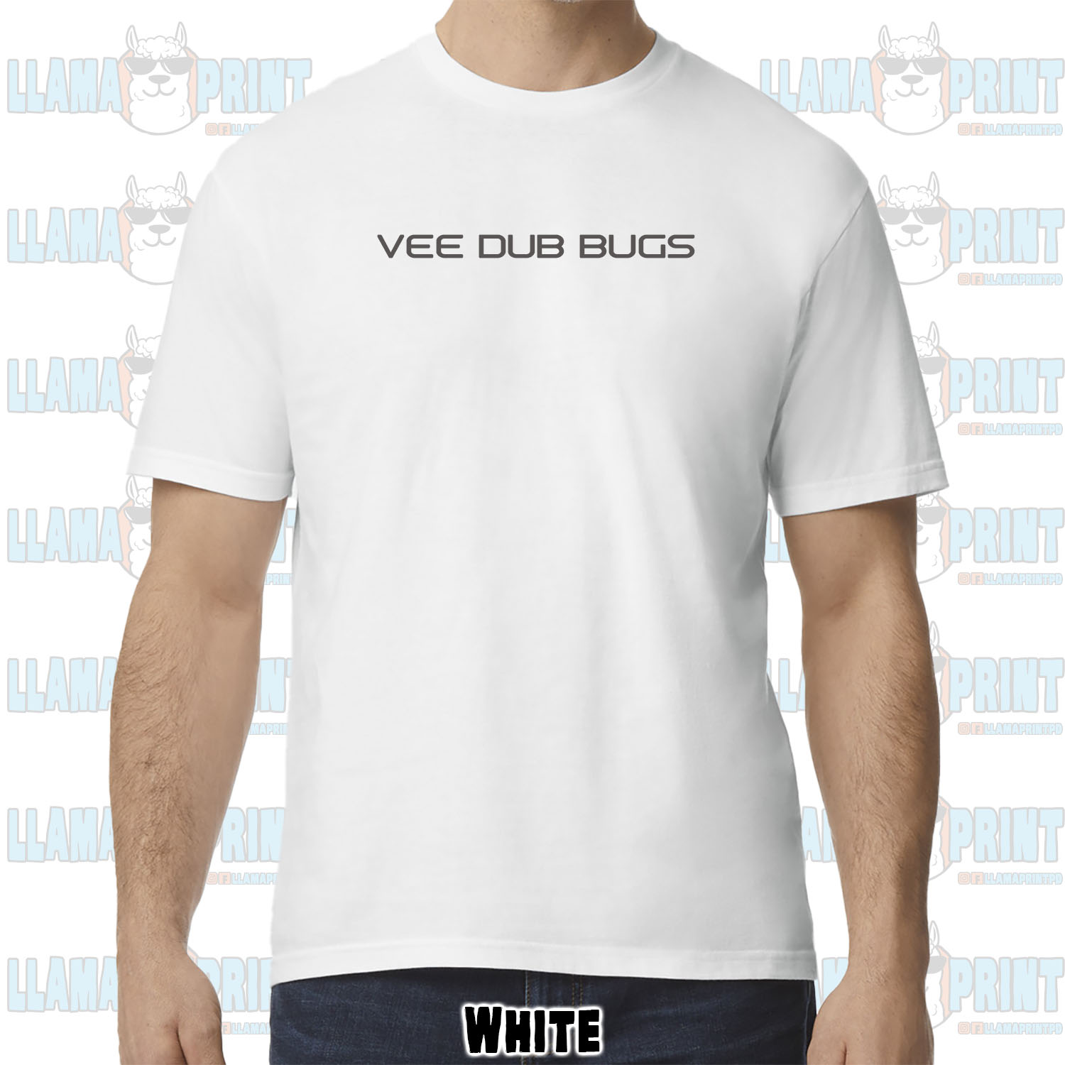 Vee Dub Bugs Text Logo Tee - Image 22