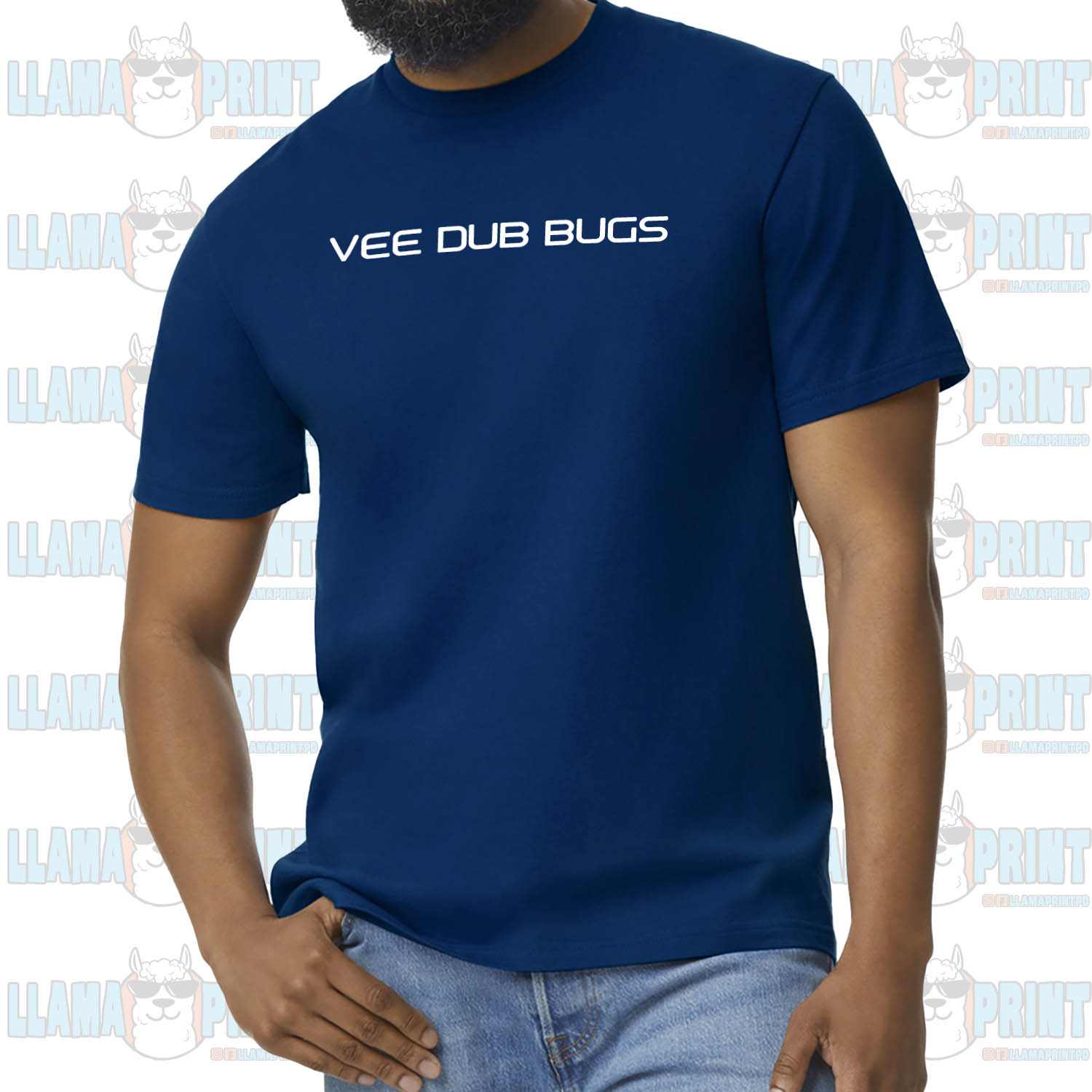Vee Dub Bugs Text logo tee