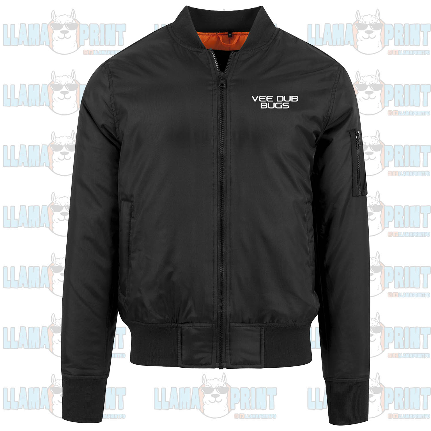 Black classic VDB bomber jacket