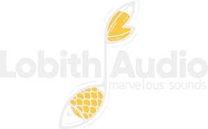 The Lobith Audio logo. With the tagline 'Marvelous Sounds'.